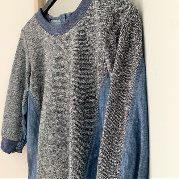 Anthropologie Current Air Textured/Denim Top, Small - Picture 5 of 12